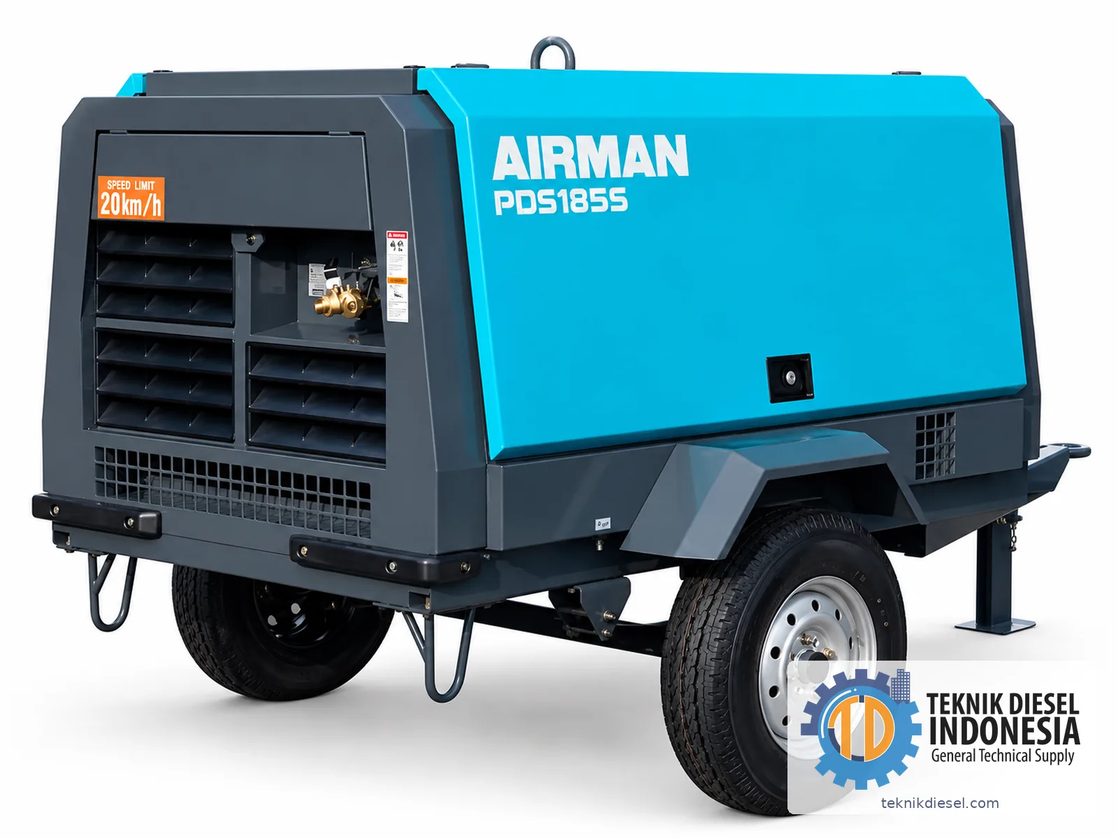 AIRMAN PDS185S-6C2 Portable Screw Air Compressor